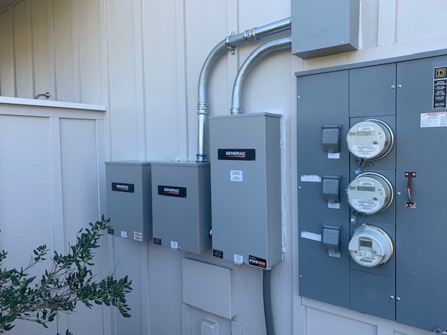 Multiple transfer switches for a 400A service